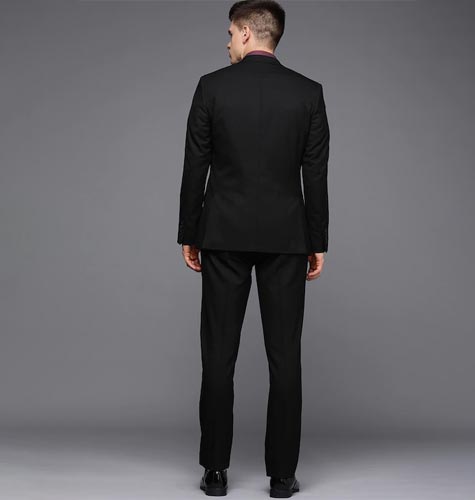 Men Solid Slim-Fit 3-Piece Formal Suit